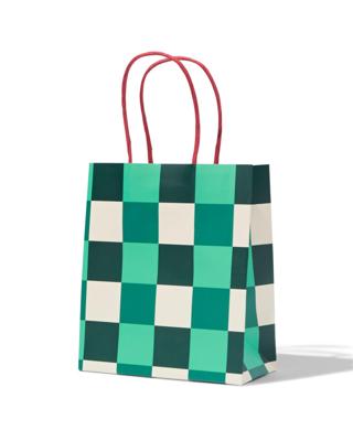 HEMA Cadeautas ruiten - 2 stuks (groen)