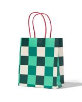HEMA Cadeautas ruiten - 2 stuks (groen) - thumbnail