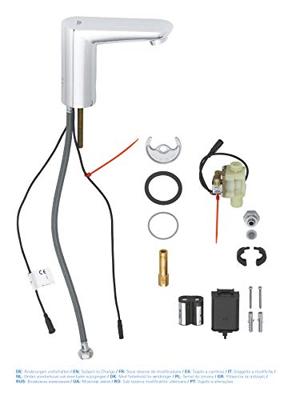 Grohe Euroeco Cosmopolitan E electronische wastafelkraan batterij Chroom