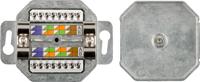 RJ45 Wandcontactdoos Opbouw - 2x RJ45 - CAT-5e - Incl. Afdekraam - Afgeschermde Netwerkdoos - 10 Gigabit - Wit - thumbnail