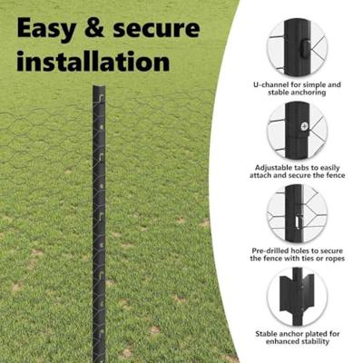 VidaXL Hek met paal grijs 1,6 x 25 m staal en pvc