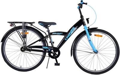 Volare 26 inch fiets thombike zwart/blauw 22610