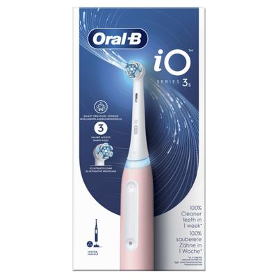 Elektrische tandenborstel - ORAL-B - iO3 - Roze - 3D oscillo-rotatie/pulsatie - Werkt op batterijen