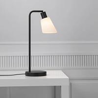 Zwarte tafellamp met E14 fitting schakelaar en glazen kap Nordlux &apos;Molli&apos; - thumbnail