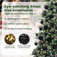 VidaXL Slanke kerstboom groen 180 cm pvc en massief dennenhout - thumbnail