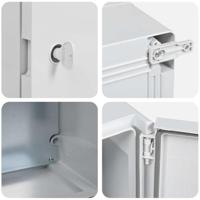 VidaXL Bedieningskast grijs 47 x 20 x 60 cm abs kunststof - thumbnail