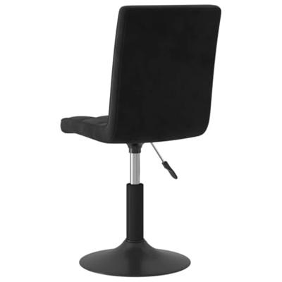 Eetkamerstoelen draaibaar 4 st fluweel zwart Eetkamerstoelen draaibaar 4 st fluweel zwart