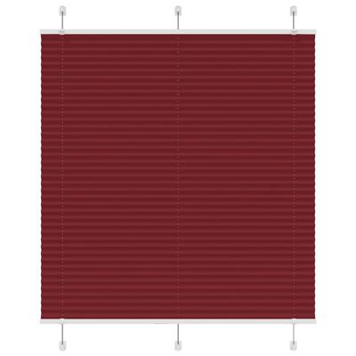 VidaXL Plissé rolgordijn 115x100cm stofbreedte 114,4cm bordeauxrood