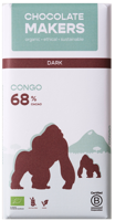 Chocolatemakers Gorilla bar 68% puur bio 80 Gram - thumbnail