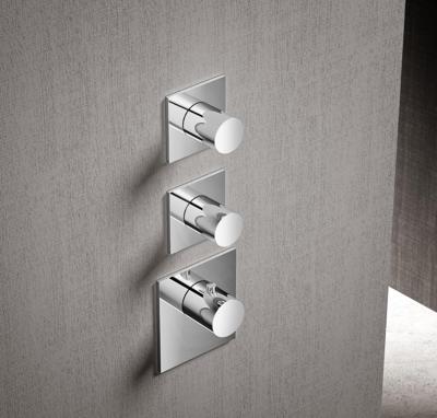 Hotbath Mate Afbouwdeel High Flow 2 Stopkranen Vierkant Geborsteld Nikkel Hotbath Mate Afbouwdeel High Flow 2 Stopkranen Vierkant Geborsteld Nikkel