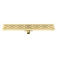 Best Design Douchegoot Nancy Met Flens 70x7x7 cm RVS Mat Goud - thumbnail