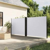 Windscherm uittrekbaar 180x1200 cm wit - thumbnail
