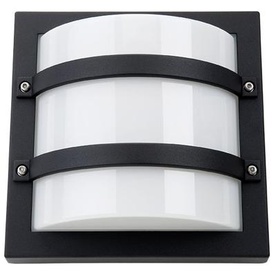 SG Largo LED 10W 3000K 540 lumenmat zwart IP65 IK10 met schemerschakelaar 624569