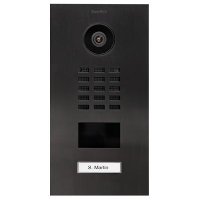 DoorBird D2101V Buitenunit voor Video-deurintercom via WiFi LAN RVS V2A (geborsteld), Titaan optiek