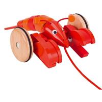 Goki houten trekdier kreeft rudiger - thumbnail