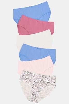 Ulla Popken Slips, set van 6 - Grote Maten Ulla Popken Slips, set van 6 - Grote Maten