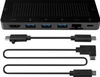 Twelve South 2892 Staygo USB-C hub voor type C MacBooks, laptops en iPad Pro, met 1 m desktopkabel + opbergbare kabel voor thuis, kantoor of onderweg - thumbnail
