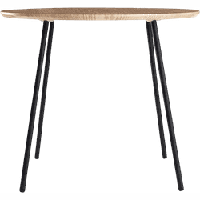 Lisomme Jolijn houten bijzettafel naturel - Ø 55 cm - thumbnail