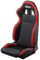 Sparco sportstoel R100 met verstelbare rugleuning zwart/rood - thumbnail