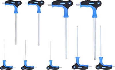 Brilliant Tools BT041100 Haakse schroevendraaierset 2 mm, 2.5 mm, 3 mm, 4 mm, 5 mm, 6 mm, 7 mm, 8 mm, 10 mm 9-delig