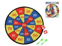 Gerimport Dartbord Junior 37 X 43 Cm Rood/blauw/geel 5-delig - thumbnail