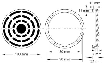 KS Tools 160.0490 Rubberen schijf (Ø x h) 100 mm x 21 mm