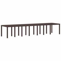 15-delige tuinset met kussens Bruin Poly Rattan - thumbnail