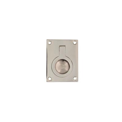 Intersteel Luikring rechthoekig 41x31mm - nikkel glans