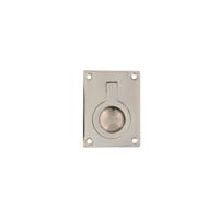 Intersteel Luikring rechthoekig 41x31mm - nikkel glans - thumbnail