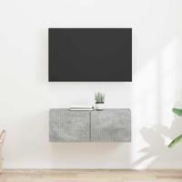 TV Wandkast 2 pcs Beton 60 x 31 x 29.5 cm Bewerkt hout - thumbnail