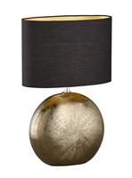 Fischer & Honsel Schemerlamp goud met zwartForo 53cm - 50556 - thumbnail