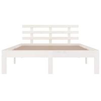 Bedframe massief hout wit 160x200 cm - thumbnail