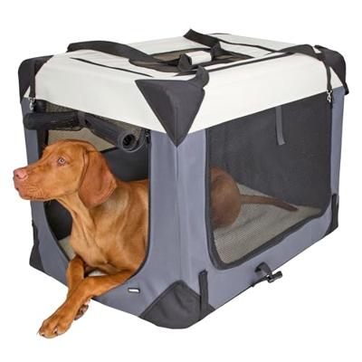Honden-transportbox Journey, grijs/beige, Maat: 81x58x58 cm Honden-transportbox Journey, grijs/beige, Maat: 81x58x58 cm