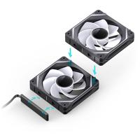 Jonsbo ZL-120BR PWM ARGB 3-Pack Reverse Blade Black - thumbnail