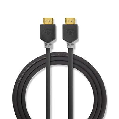 Nedis CVBW34000AT100 High Speed ??hdmi™-kabel Met Ethernet Hdmi™ Connector Hdmi™ Connector 4k@60hz Arc 18 Gbps 10.0 M Rond Pvc Antraciet Doos
