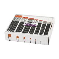 Creativ Company Platte penselen - 7 maten, 84st. - thumbnail