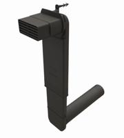 Ubbink VloerVent Cobra - rond WF - incl. rooster - zwart - thumbnail