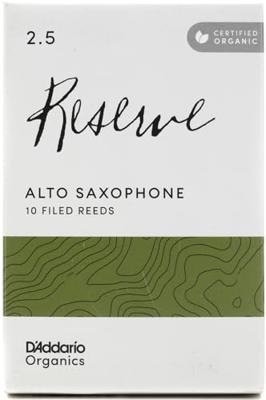 D&apos;Addario Woodwinds ODJR1025 Organic Reserve altsaxofoonrieten, 2.5, 10-pack
