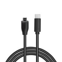 LogiLink USB 2.0 Type C naar micro-USB-aansluitkabel, voor het opladen van apparaten en het synchroniseren van gegevens, kleur: zwart, kabellengte: 1m - thumbnail