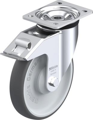 Blickle LK-PATH 200KA-FI Zwenkwiel met rem Wieldiameter: 200 mm Draagvermogen (max.): 500 kg 1 stuk(s)