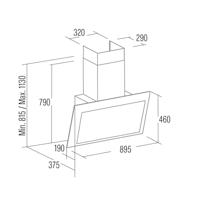 Conventionele Afzuigkap Cata THALASSA PRO Wit - thumbnail