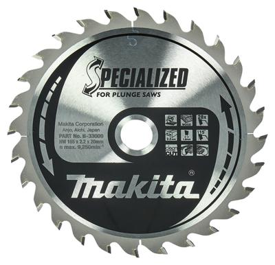 Makita Invalcirkelzaagblad voor Hout | Specialized | Ø 165mm Asgat 20mm 28T - B-33009 - thumbnail