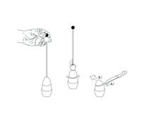 Neem 2 Clack met keramisch ei wit. - thumbnail