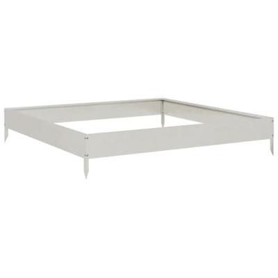 VidaXL Plantenbak verhoogd 100x100x18,5 cm roestvrijstaal
