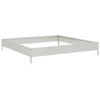 VidaXL Plantenbak verhoogd 100x100x18,5 cm roestvrijstaal - thumbnail