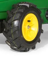 Rolly Toys rollyFarmtrac John Deere 6210R traptrekker met voorlader en luchtbanden - thumbnail