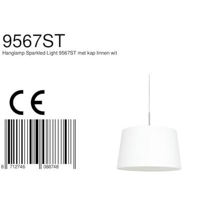 Steinhauer HanglampGramineus met grijze kap - 9567ST