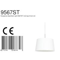 Steinhauer HanglampGramineus met grijze kap - 9567ST - thumbnail