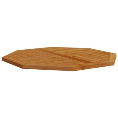 Tafelblad achthoekig 90x90x2,5 cm massief teakhout