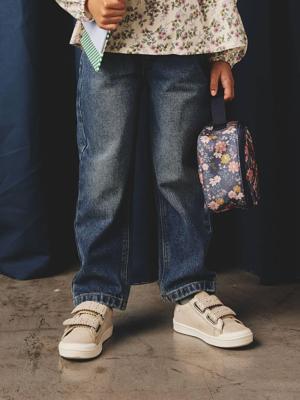 Mom jeans voor meisjes middenblauw Mom jeans voor meisjes middenblauw